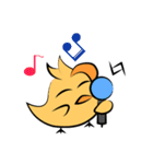 Bird and cat.（個別スタンプ：18）