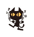 無口な黒猫（個別スタンプ：4）