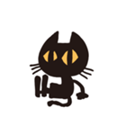 無口な黒猫（個別スタンプ：5）