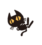 無口な黒猫（個別スタンプ：8）