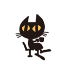 無口な黒猫（個別スタンプ：13）
