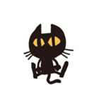 無口な黒猫（個別スタンプ：16）