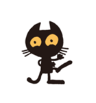 無口な黒猫（個別スタンプ：17）