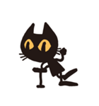 無口な黒猫（個別スタンプ：18）