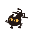 無口な黒猫（個別スタンプ：19）