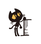 無口な黒猫（個別スタンプ：21）