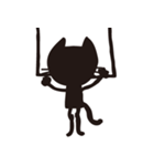 無口な黒猫（個別スタンプ：22）