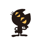 無口な黒猫（個別スタンプ：24）