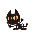 無口な黒猫（個別スタンプ：25）