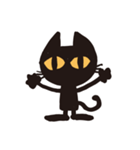 無口な黒猫（個別スタンプ：27）
