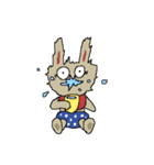 かわいい うさぎ犬猫熊 赤ちゃん（個別スタンプ：28）
