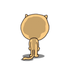 まるいネコをやってます（個別スタンプ：3）