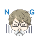 ほんわか系メガネ男子（個別スタンプ：5）