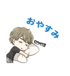 ほんわか系メガネ男子（個別スタンプ：25）