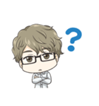 ほんわか系メガネ男子（個別スタンプ：30）