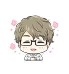 ほんわか系メガネ男子（個別スタンプ：37）