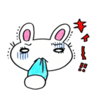 青ざめ過ぎウサギ（個別スタンプ：2）
