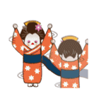 福助 ＆ 竹輪(コスプレイヤー)（個別スタンプ：14）