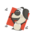 Panda dog ( un un )（個別スタンプ：35）