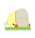 ちゅう×3 おちゃめなインコ（個別スタンプ：9）