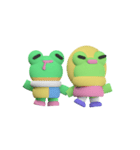 Mushbuh Froggy Couple Stickoid Pack（個別スタンプ：8）