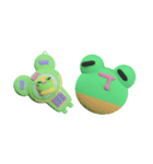 Mushbuh Froggy Couple Stickoid Pack（個別スタンプ：19）