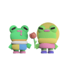 Mushbuh Froggy Couple Stickoid Pack（個別スタンプ：26）