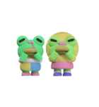 Mushbuh Froggy Couple Stickoid Pack（個別スタンプ：29）