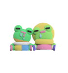 Mushbuh Froggy Couple Stickoid Pack（個別スタンプ：33）