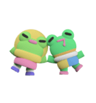 Mushbuh Froggy Couple Stickoid Pack（個別スタンプ：38）