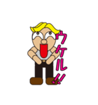 gold hair man（個別スタンプ：7）