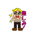 gold hair man（個別スタンプ：8）