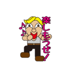 gold hair man（個別スタンプ：9）