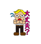 gold hair man（個別スタンプ：11）