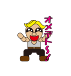 gold hair man（個別スタンプ：16）