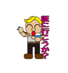 gold hair man（個別スタンプ：21）