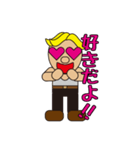 gold hair man（個別スタンプ：23）