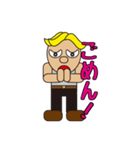 gold hair man（個別スタンプ：25）