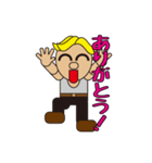 gold hair man（個別スタンプ：26）