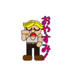 gold hair man（個別スタンプ：28）