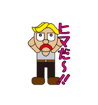 gold hair man（個別スタンプ：39）