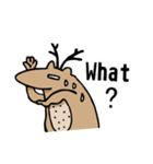 Funny Deer Stickers（個別スタンプ：5）