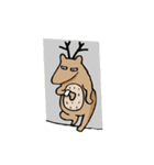 Funny Deer Stickers（個別スタンプ：24）