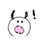 しろいいぬさん（個別スタンプ：3）
