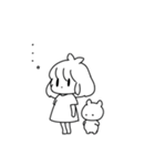 かわいいふたばさよことかきぴー。（個別スタンプ：3）