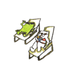 かえるとしろくまの日常2（個別スタンプ：10）