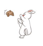 Rabbit with Mask 3（個別スタンプ：7）