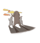 Rabbit with Mask 3（個別スタンプ：33）