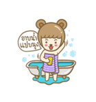 Lovely Beary (Thai)（個別スタンプ：8）