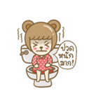 Lovely Beary (Thai)（個別スタンプ：9）